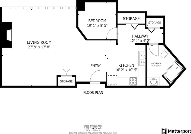 913 W Van Buren St Unit 5H, Chicago, IL 60607 - view of property floor plan