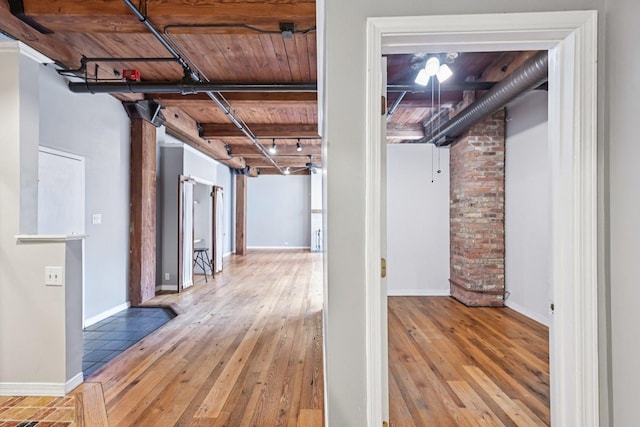 913 W Van Buren St Unit 5H, Chicago, IL 60607 - basement featuring wood ceiling and wood-type flooring