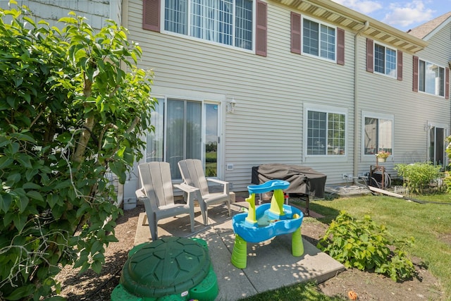 10931 Cape Cod Ln, Huntley, IL 60142 - back of property with a patio and a yard