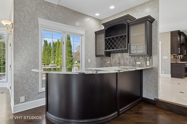 22 Westlake Dr, South Barrington, IL 60010 - indoor bar with dark wood-style flooring and baseboards