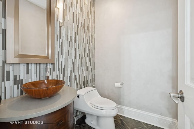 22 Westlake Dr, South Barrington, IL 60010 - half bathroom with baseboards and vanity
