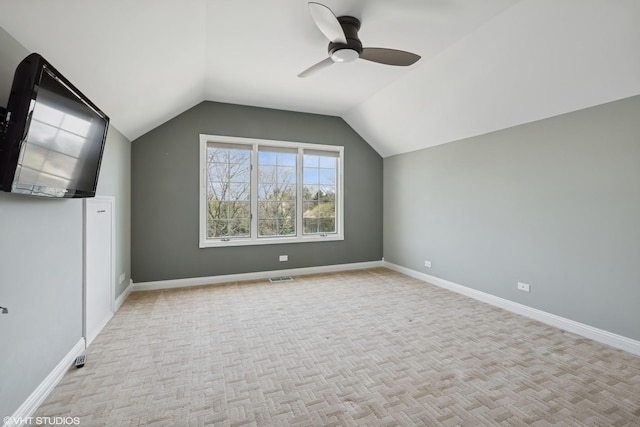 22 Westlake Dr, South Barrington, IL 60010 - bonus room with ceiling fan and vaulted ceiling
