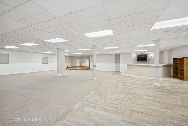 22 Westlake Dr, South Barrington, IL 60010 - finished below grade area featuring light wood-type flooring and baseboards