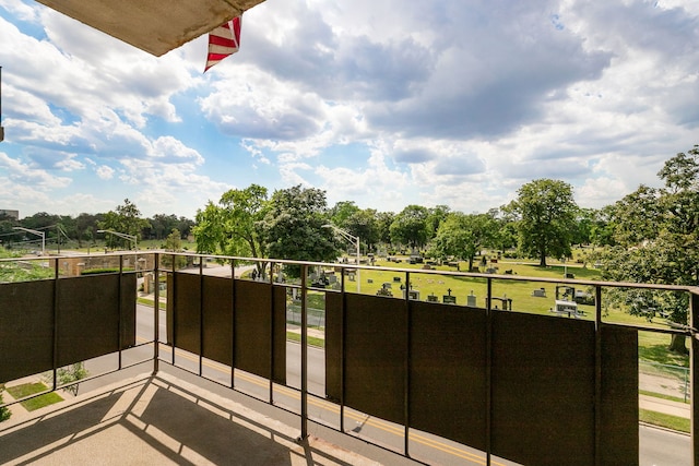 850 Des Plaines Ave Unit 405, Forest Park, IL 60130 - balcony with view of scattered trees
