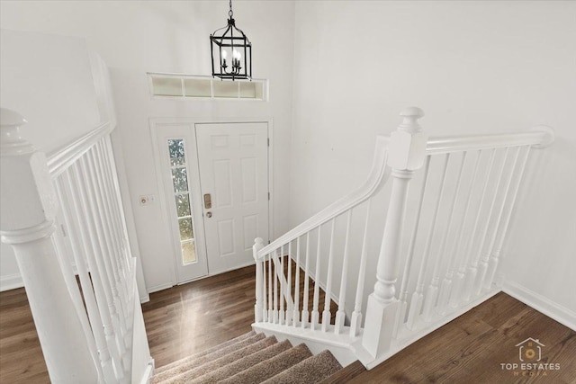 17437 Yakima Dr, Lockport, IL 60441 - foyer featuring wood finished floors and stairs