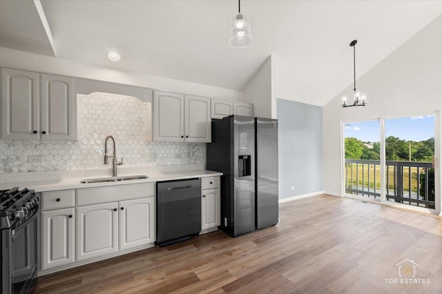 17437 Yakima Dr, Lockport, IL 60441 - kitchen with dishwashing machine, stainless steel fridge with ice dispenser, gas stove, tasteful backsplash, and light countertops