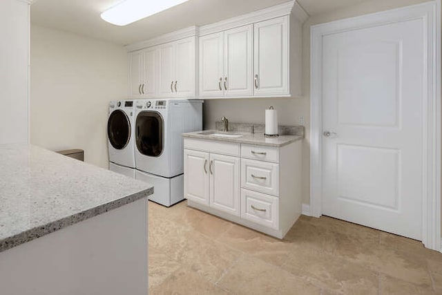8 Willowcrest Dr, Oak Brook, IL 60523 - washroom featuring separate washer and dryer and cabinet space