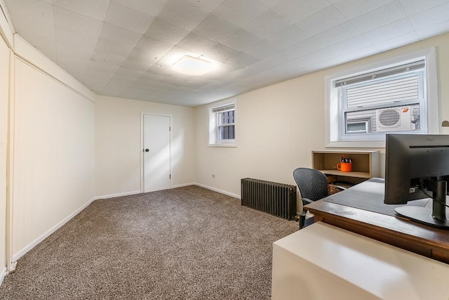 5240 W Eddy St, Chicago, IL 60641 - carpeted office with radiator heating unit and baseboards