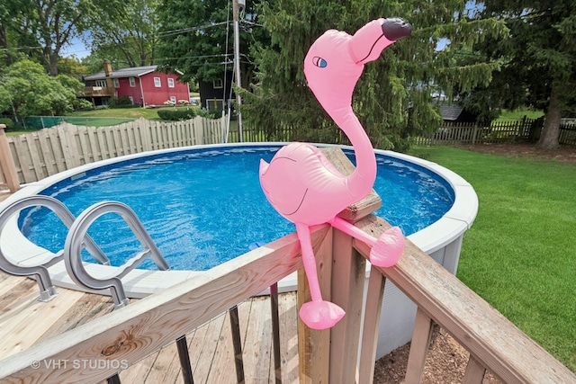 513 James Ct, Algonquin, IL 60102 - view of swimming pool featuring a fenced backyard