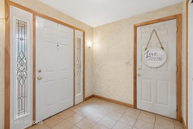 513 James Ct, Algonquin, IL 60102 - entryway with baseboards and light tile patterned floors
