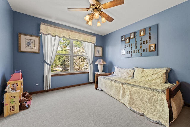 1450 Anvil Ct, Bartlett, IL 60103 - bedroom featuring carpet and ceiling fan
