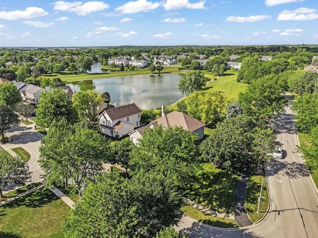 1450 Anvil Ct, Bartlett, IL 60103 - aerial view of property and surrounding area with a large body of water and nearby suburban area