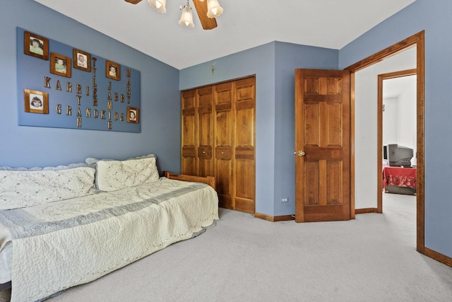 1450 Anvil Ct, Bartlett, IL 60103 - bedroom featuring a closet, carpet flooring, and ceiling fan