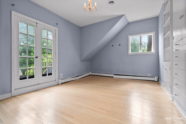 595 Crab Tree Ln, Lake Forest, IL 60045 - additional living space featuring wood-type flooring and a chandelier