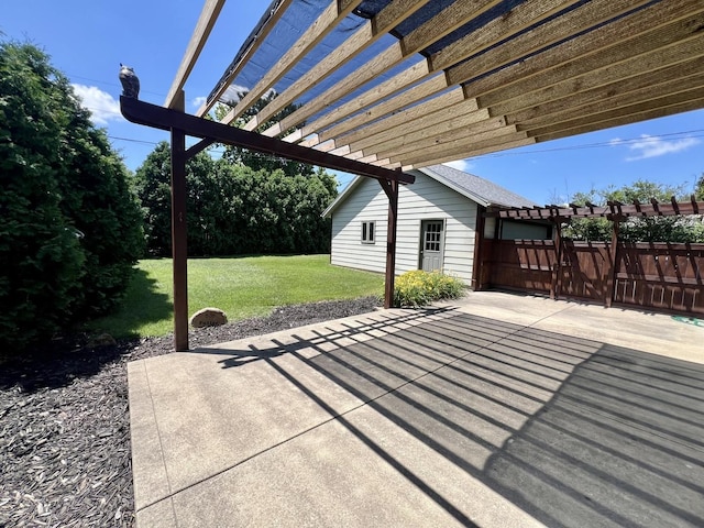 1713 Glenn Park Dr, Champaign, IL 61821 - view of patio / terrace with a pergola