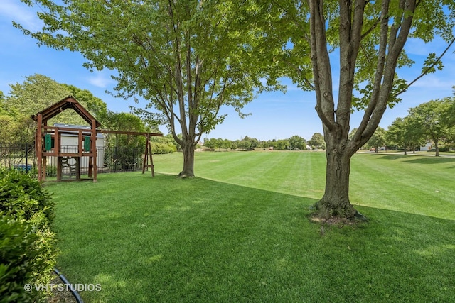 1266 Thorndale Ln, Lake Zurich, IL 60047 - view of yard featuring a playground