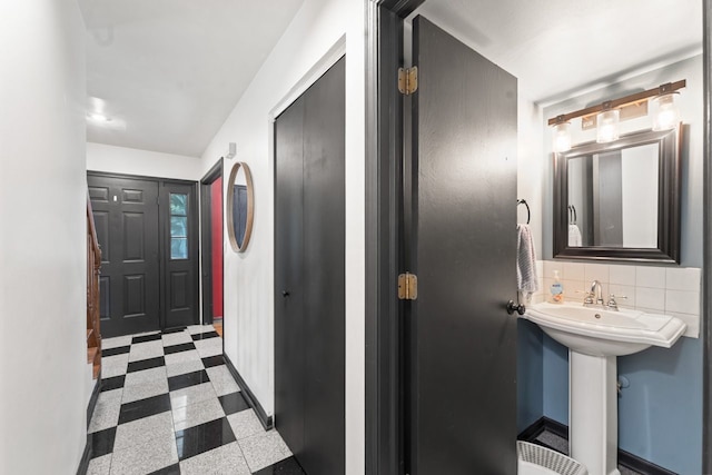 281 S Western Ave, Bartlett, IL 60103 - hallway featuring baseboards