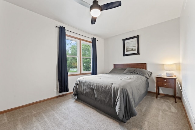 281 S Western Ave, Bartlett, IL 60103 - carpeted bedroom with baseboards and ceiling fan