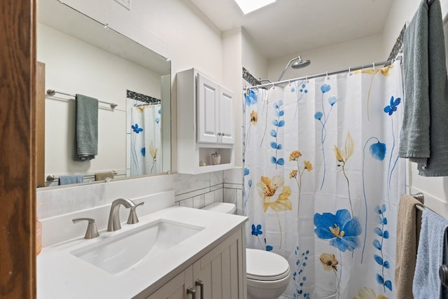 281 S Western Ave, Bartlett, IL 60103 - bathroom featuring vanity and a shower with shower curtain