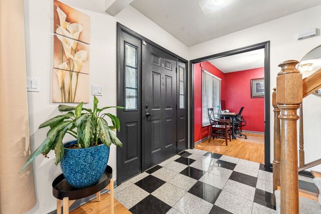 281 S Western Ave, Bartlett, IL 60103 - entryway with stairs and baseboards