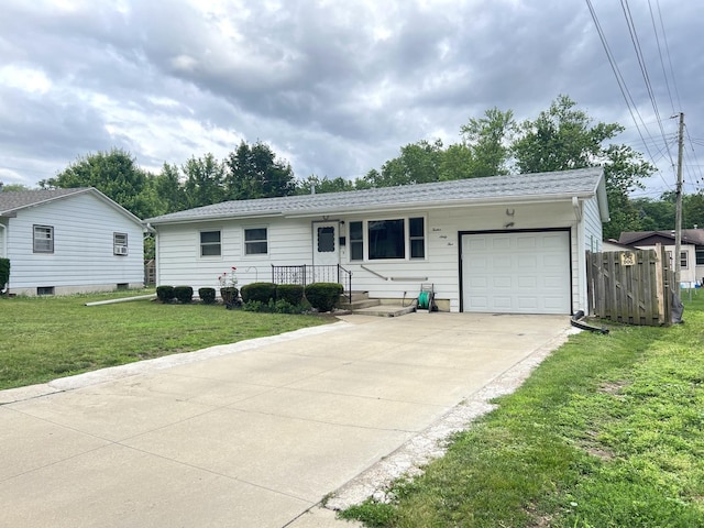 1265 Hillcrest Ln, Freeport, IL 61032 - ranch-style house featuring an attached garage and concrete driveway