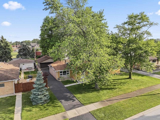 6411 W 88th St, Oak Lawn, IL 60453 - view of front of home featuring brick siding and a detached garage