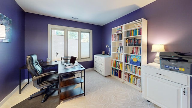 1671 N Belmont Ct, Arlington Heights, IL 60004 - home office featuring light colored carpet and baseboards