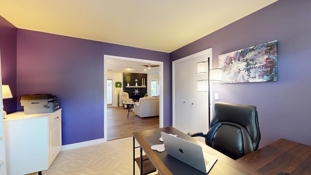 1671 N Belmont Ct, Arlington Heights, IL 60004 - office with light wood-style flooring and baseboards