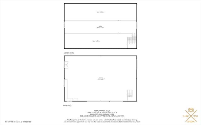 887 N 1100e Rd, Melvin, IL 60952 - view of property floor plan