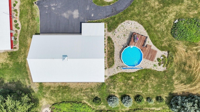887 N 1100e Rd, Melvin, IL 60952 - bird's eye view of a pool area