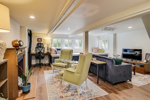 3740 N Whipple St, Chicago, IL 60618 - living room with wood finished floors and recessed lighting