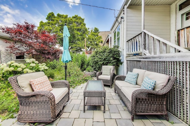 3740 N Whipple St, Chicago, IL 60618 - view of patio / terrace with outdoor lounge area