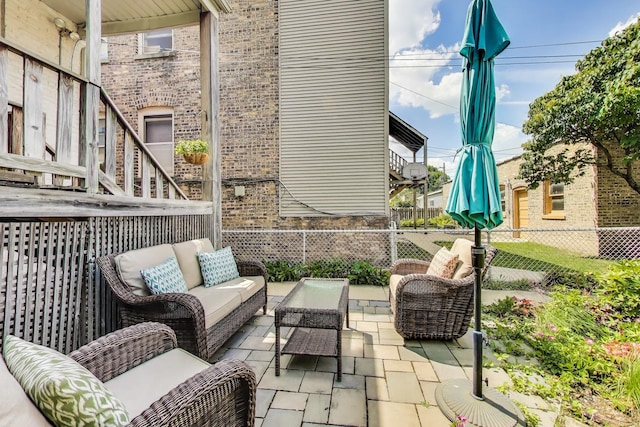 3740 N Whipple St, Chicago, IL 60618 - view of patio with outdoor lounge area