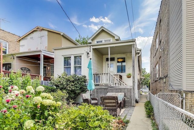 3740 N Whipple St, Chicago, IL 60618 - view of front of house with outdoor lounge area