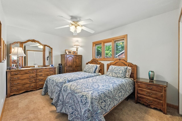 2S624 Gray Ave, Lombard, IL 60148 - bedroom featuring light colored carpet and ceiling fan
