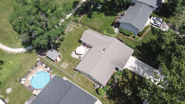 2S624 Gray Ave, Lombard, IL 60148 - aerial view of a pool area