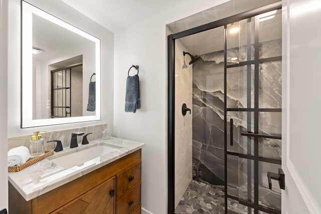 787 Bluejay Cir, Elk Grove Village, IL 60007 - bathroom featuring a stall shower and vanity