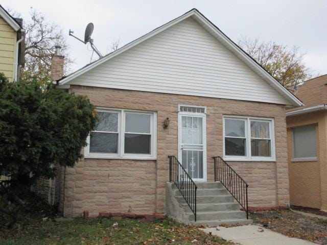 7522 S Merrill Ave, Chicago, IL 60649 - bungalow-style house with stone siding