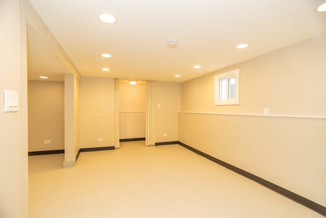 1103 Circle Ave, Forest Park, IL 60130 - below grade area with recessed lighting and baseboards