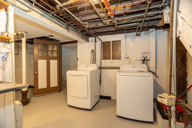 1103 Circle Ave, Forest Park, IL 60130 - unfinished basement featuring independent washer and dryer