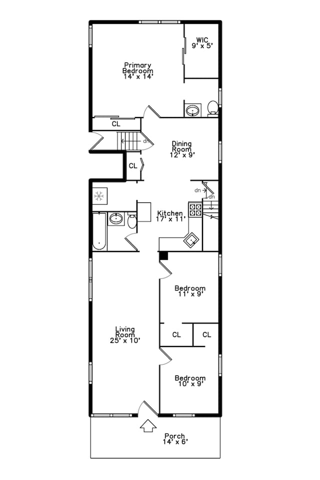 1103 Circle Ave, Forest Park, IL 60130 - view of home floor plan