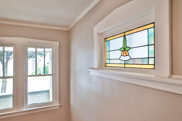 1103 Circle Ave, Forest Park, IL 60130 - detailed view of crown molding and a textured ceiling