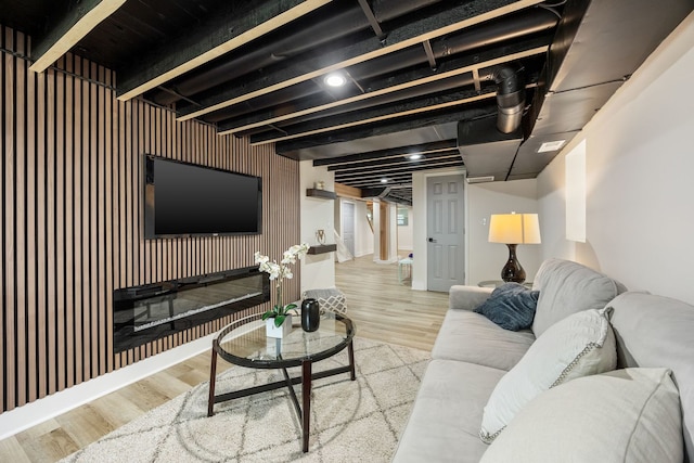 4143 N Drake Ave, Chicago, IL 60618 - living room with wood finished floors
