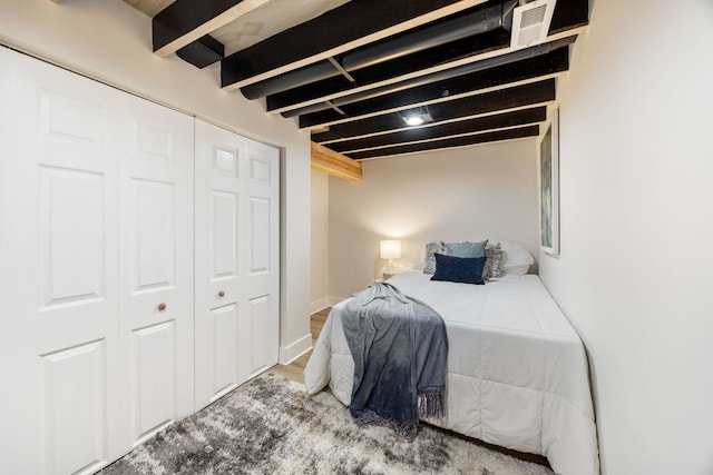 4143 N Drake Ave, Chicago, IL 60618 - bedroom featuring wood finished floors and a closet