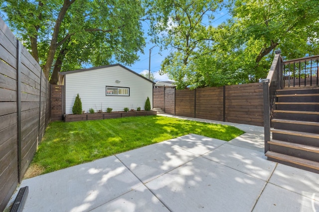 4143 N Drake Ave, Chicago, IL 60618 - fenced backyard featuring a patio