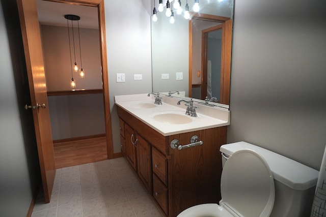 182 Cherrywood Ct, Romeoville, IL 60446 - bathroom featuring toilet and double vanity