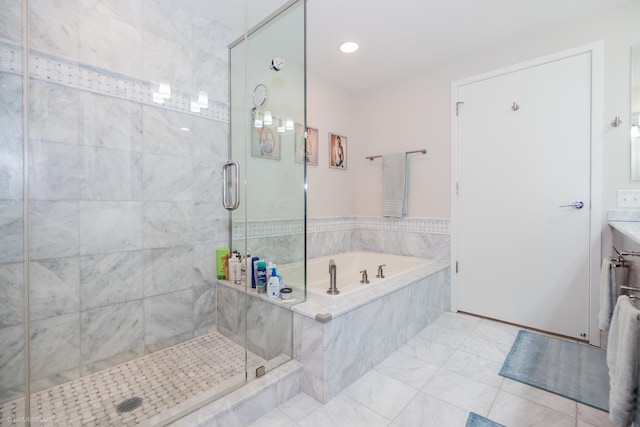 600 N Lake Shore Dr Unit 1905, Chicago, IL 60611 - bathroom featuring a shower stall and a garden tub