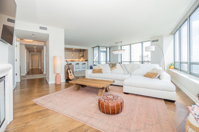 600 N Lake Shore Dr Unit 1905, Chicago, IL 60611 - living area featuring healthy amount of natural light and light wood-style flooring
