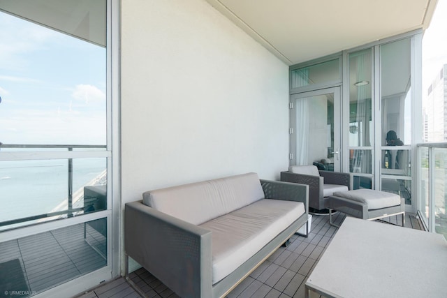 600 N Lake Shore Dr Unit 1905, Chicago, IL 60611 - balcony with outdoor lounge area
