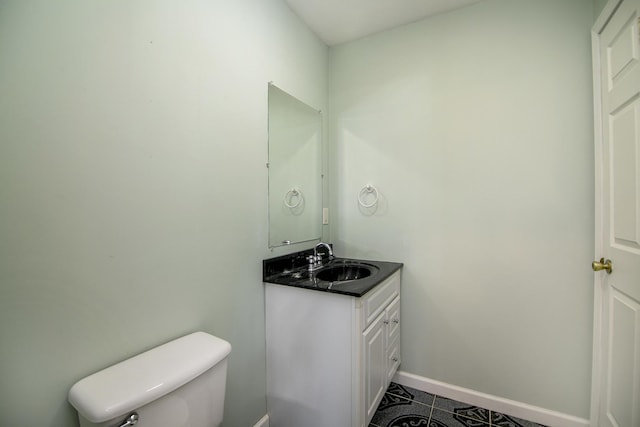 1642 Waterberry Ct, Bourbonnais, IL 60914 - half bathroom with tile patterned floors and vanity